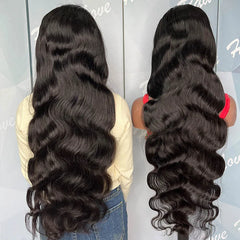 Natural 100 Percent Virgin Human Hair 13x4 Lace Frontal Wig Body Wave