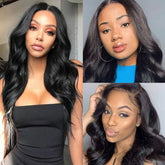Natural 100 Percent Virgin Human Hair 13x4 Lace Frontal Wig Body Wave
