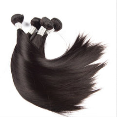 Virgin Brazilian Hair Extension Natural Color Silky Straight Bundles