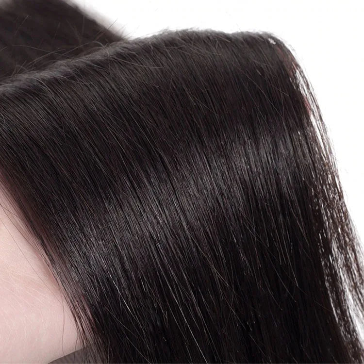 Virgin Brazilian Hair Extension Natural Color Silky Straight Bundles